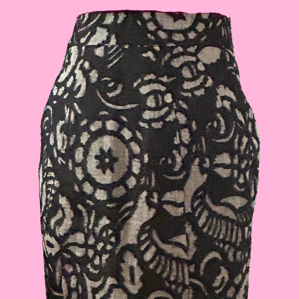 DVF Straight Linen Skirt